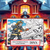 Calendrier Courageux pompiers Secourir Action 2025/2026