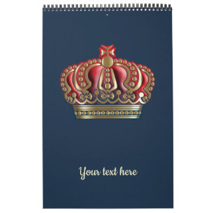 Calendrier Couronne de la Croix Royale - Bleu Or