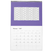 Calendrier Couronne de la Croix Royale - Bleu Or (Feb 2027)