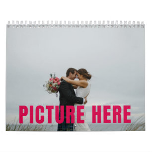 CALENDRIER COUVERTURE DE PHOTO PERSONNALISÉE POUR MÉMOIRE