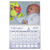 Calendrier Couverture du calendrier, première année de Noah (Feb 2027)