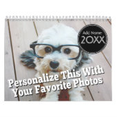 Calendrier Couverture intégrale de 14 Modèles photo - Collage (Protection)