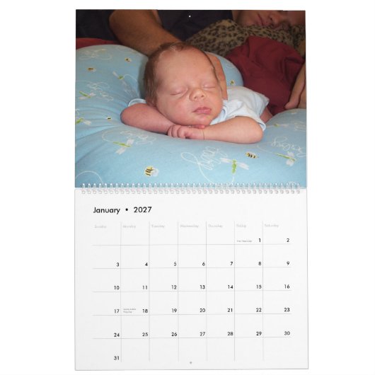 Calendrier couverture, une année de nounours (Jan 2027)