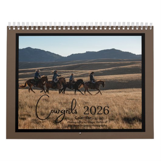 Calendrier Cowgirl calendar (Protection)