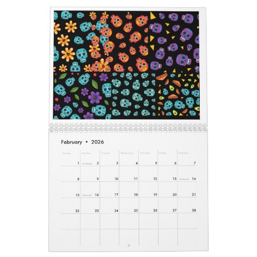 Calendrier crâne (Feb 2026)