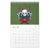 Calendrier Crâne 💀 Mort Collection de Crâne métallique 🔥 (Mar 2026)