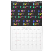 Calendrier Crayon noir de matière vitale 01 modifiable (Feb 2026)