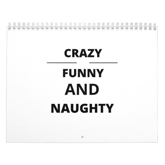 CALENDRIER CRAZY FUNNY AND NAUGHTY (Protection)