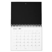 Calendrier Create Your Own Black Custom Design Holiday Card (Jan 2027)