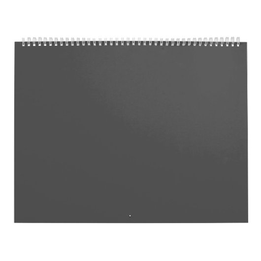 Calendrier Create Your Own dark gray Custom Design (Protection)