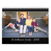 Calendrier Create Your Own Modern Black Cover Photo (Protection)
