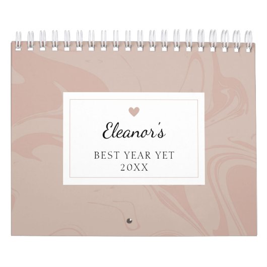 Calendrier Create Your Own Motivational Quotes Marble Effect (Protection)