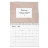 Calendrier Create Your Own Motivational Quotes Marble Effect (Feb 2027)