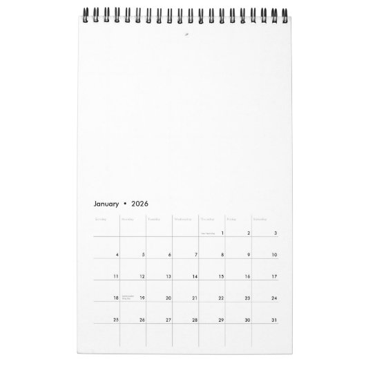 Calendrier Create Your Own white  (Jan 2026)