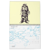 Calendrier créatif de l'art 2014 à l'encre de (Feb 2027)