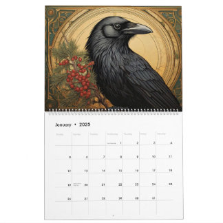 Calendrier Créatures Art Nouveau