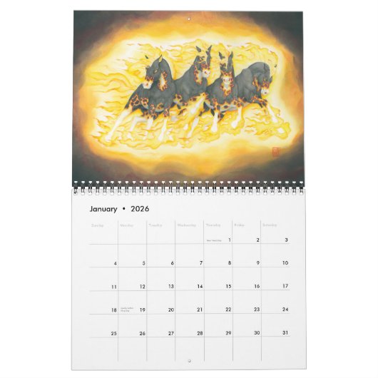 Calendrier Créatures mythiques 2023 (Jan 2026)