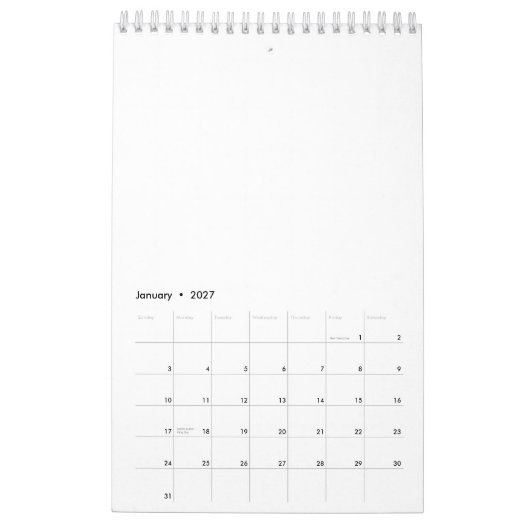 Calendrier Créez votre propre (Jan 2027)