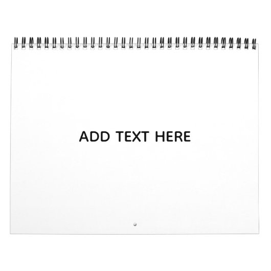 Calendrier Créez votre propre blanc (Protection)