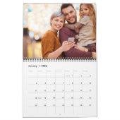 Calendrier Créez votre propre photo de famille moderne Mois V (Jan 2026)
