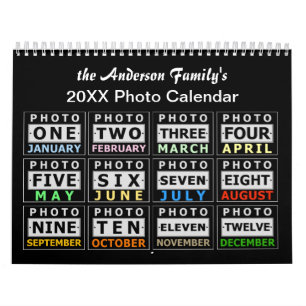 Calendrier Créez votre propre photo de famille personnalisée