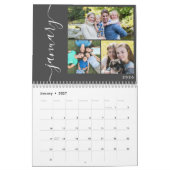 Calendrier Créez votre propre script de collage minimal de 3 (Jan 2027)