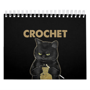 Calendrier Crochet aux chats noirs parce que le meurtre est f
