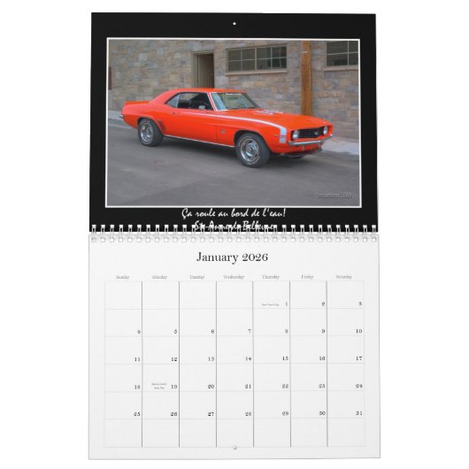 Calendrier Croisière à la promenade de conseil (Jan 2026)