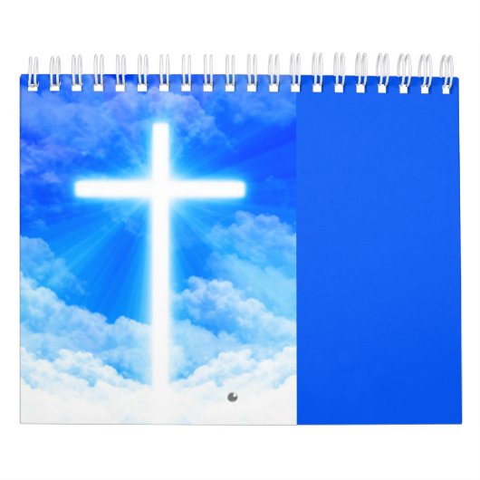 Calendrier Croix de chrétien personnalisable de Jésus-Christ (Protection)