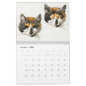Calendrier Croquis anciens de chats de Jean Bernard Duvivier (Jan 2026)