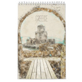 Calendrier Croquis d'images de la Grèce (Protection)