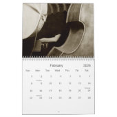 Calendrier Cru 2012 d'impressions de musique de musiciens du (Feb 2026)