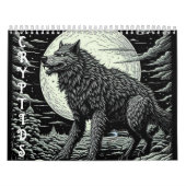 Calendrier Cryptids Bigfoot, Chupacabra, Mothman, Yeti (Protection)