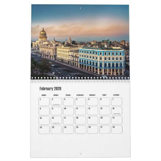 Calendrier Cuba (Feb 2026)