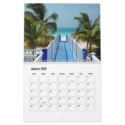 Calendrier Cuba (Jan 2026)