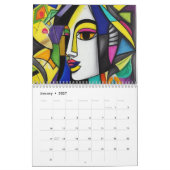 Calendrier Cubisme dans le style de Picasso. 2024 (Jan 2027)