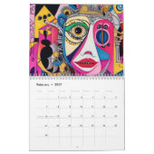 Calendrier Cubisme dans le style de Picasso. 2024 (Feb 2027)