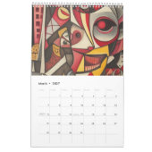Calendrier Cubisme dans le style de Picasso. 2025 (Mar 2027)