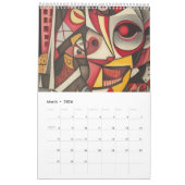 Calendrier Cubisme dans le style de Picasso. 2025 (Mar 2026)