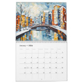 Calendrier Cubist Harbor Cities – Art Calendar 2026 (Jan 2026)