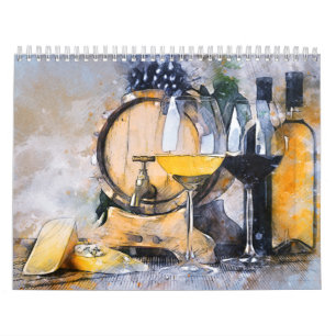 Calendrier Cuisine Café Épices Alimentation Vin Artiste Cal