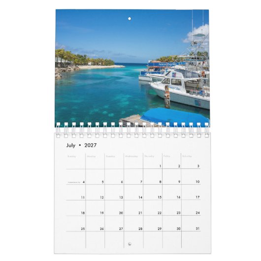 Calendrier Curaçao 2027 (Jul 2027)