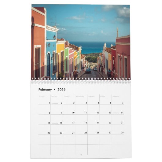 Calendrier Curacao dreaming  (Feb 2026)