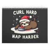 Calendrier Curling dur Nap Harder Curling Sport Sloth Xmas (Protection)