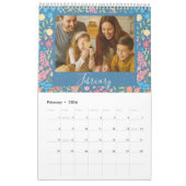 Calendrier Custom 12-Month Photo Calendar – Holiday Gift (Feb 2026)