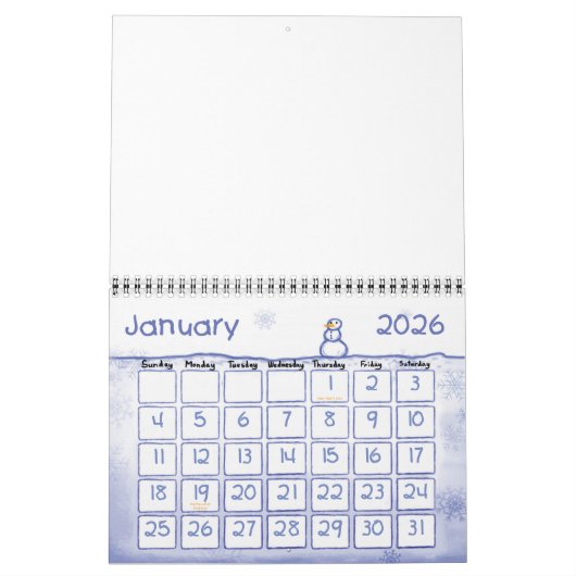 Calendrier Custom Calendar Painted Seasons (Jan 2026)