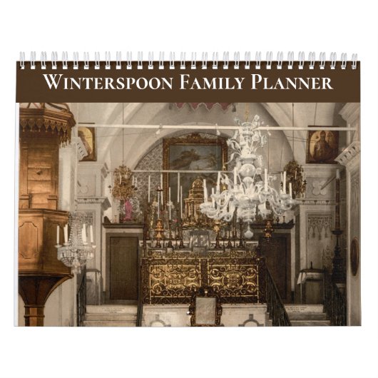 Calendrier Custom Christian Family Scripture 12-Month Planner (Protection)