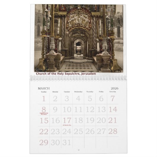 Calendrier Custom Christian Family Scripture 12-Month Planner (Mar 2026)