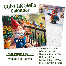 Calendrier Custom cute Gnome colorful bright funny Vol. 1 -