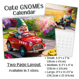 Calendrier Custom cute Gnome colorful bright funny Vol. 3 -